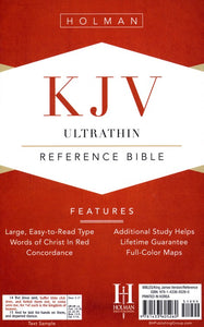 KJV UltraThin Reference Bible, Pink LeatherTouch