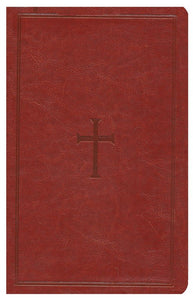 KJV Ultrathin Reference Bible--soft leather-look, brown