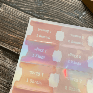 Bible Tabs - Craft for Christ - Leah - Pealable sticker for Journaling Medium and Small Bibles