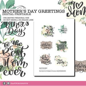 Mother's Day Greetings - Freebie