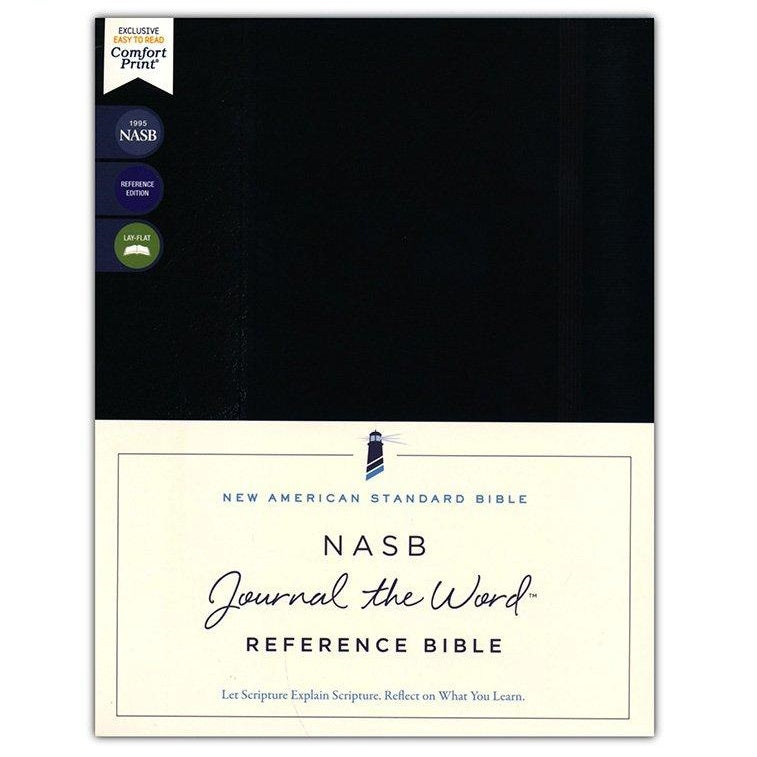 NASB Journal the Word Reference Bible, Comfort Print, 1995--hardcover, black with elastic closure (red letter)