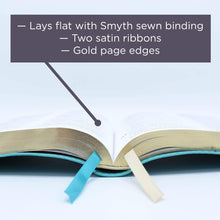 Load image into Gallery viewer, NASB, Thinline Bible, Leathersoft, Teal, Red Letter, 1995 Text, Comfort Print
