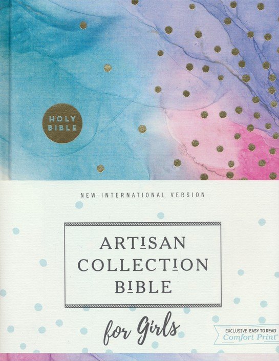 NIV Artisan Collection Bible for Girls, Cloth over Board, Multi-color, Art Gilded Edges, Comfort Print