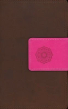 Load image into Gallery viewer, NIV, Real-Life Devotional Bible for Women, Compact, Leathersoft, Brown/Pink
