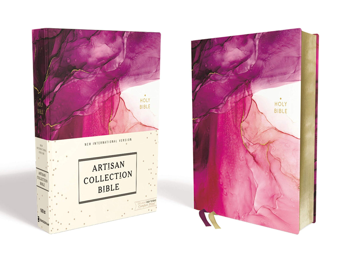 NIV, Artisan Collection Bible, Cloth over Board, Pink, Art Gilded Edge ...
