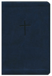 NKJV Compact Bible, Value Edition--soft leather-look, navy