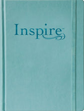 Load image into Gallery viewer, Inspire Bible Large Print NLT Leatherlike Hardcover, Tranquil Blue
