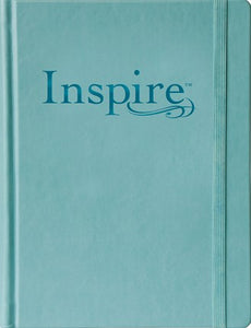 Inspire Bible Large Print NLT Leatherlike Hardcover, Tranquil Blue