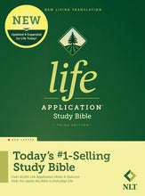 Load image into Gallery viewer, NLT Life Application Study Bible, Third Edition Hardcover Red letter
