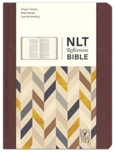 Load image into Gallery viewer, NLT Reflections Bible LeatherLike Hardcover, Mahogany Brown
