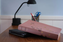 Load image into Gallery viewer, NLT Thinline Reference Holy Bible (Red Letter, LeatherLike, Brushed Pink) Leather
