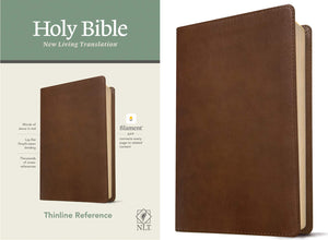 NLT Thinline Reference Holy Bible (Red Letter, LeatherLike, Rustic Brown) Imitation Leather