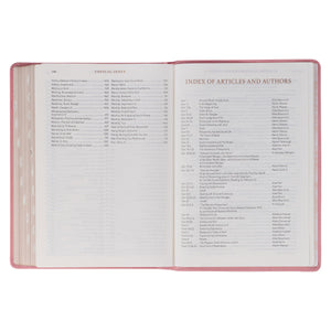 Pink Faux Leather Spiritual Growth Bible