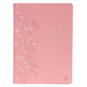 Pink Faux Leather Spiritual Growth Bible