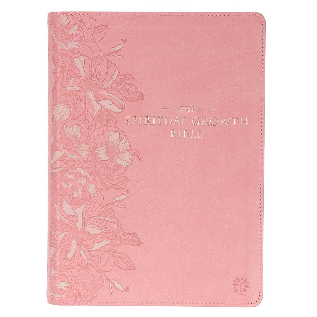 Pink Faux Leather Spiritual Growth Bible