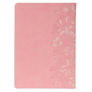 Pink Faux Leather Spiritual Growth Bible