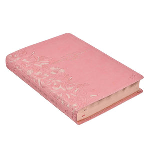 Pink Faux Leather Spiritual Growth Bible