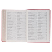 Load image into Gallery viewer, Pink Faux Leather Spiritual Growth Bible
