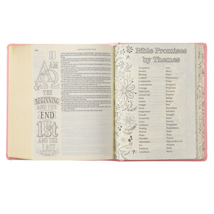 Pink Hardcover Faux Leather KJV My Promise Bible - KJV119