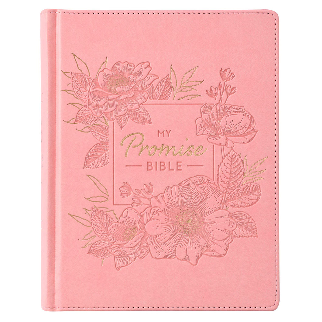Pink Hardcover Faux Leather KJV My Promise Bible - KJV119