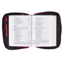 Load image into Gallery viewer, Pray Wait Trust Pink Poly-canvas Value Bible Cover
