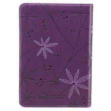 Load image into Gallery viewer, Purple Faux Leather Compact King James Version Bible - KJV004
