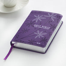 Load image into Gallery viewer, Purple Faux Leather Compact King James Version Bible - KJV004

