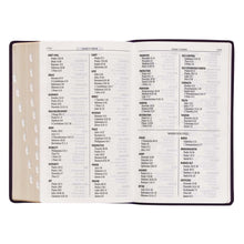Load image into Gallery viewer, Purple Faux Leather Giant Print King James Version Bible with Thumb Index - KJV140
