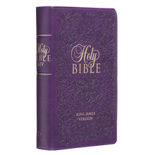 Load image into Gallery viewer, Purple Faux Leather Giant Print King James Version Bible with Thumb Index - KJV140
