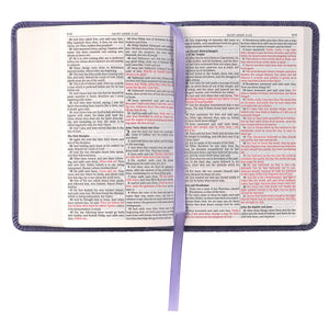 Purple Faux Leather King James Version Mini Pocket Bible  KJV150