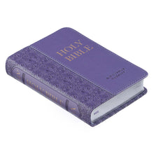 Load image into Gallery viewer, Purple Faux Leather King James Version Pocket Bible - KJV150
