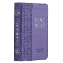 Load image into Gallery viewer, Purple Faux Leather King James Version Pocket Bible - KJV150
