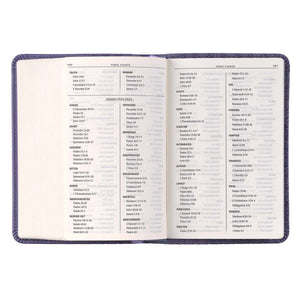 Purple Faux Leather King James Version Pocket Bible - KJV150