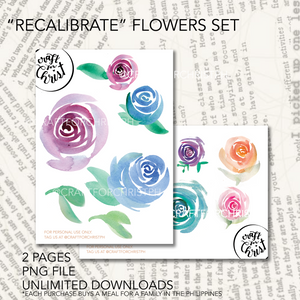Recalibrate Flower Set - Printable
