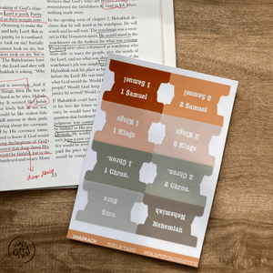 Bible Tabs - Craft for Christ - Shadrach - Pealable sticker for Journaling Medium and Small Bibles