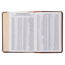 Load image into Gallery viewer, Saddle Tan and Butterscotch Large Print Compact KJV Bible - KJV155
