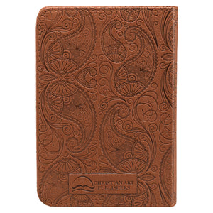 Tan Faux Leather King James Version Pocket Bible - KJV014