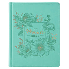 Load image into Gallery viewer, Teal Faux Leather Hardcover KJV My Promise Bible - KJV120
