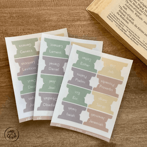 Bible Tabs - Craft for Christ - Vibe - Pealable sticker for Journaling Medium and Small Bibles