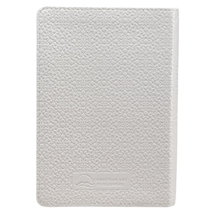 White Faux Leather Compact King James Version Bible - KJV006