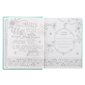 ESV My Creative Bible for Girls Teal Butterfly - ESV006