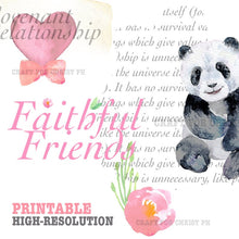 Load image into Gallery viewer, Faithful Friends bible journaling printable file
