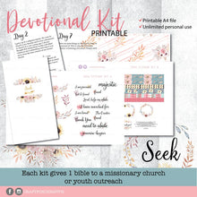 Load image into Gallery viewer, Seek - Bible Journaling Devotional Kit
