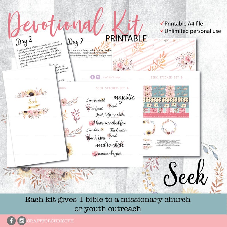 Seek - Bible Journaling Devotional Kit