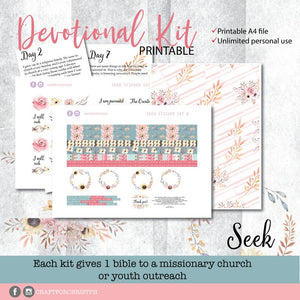 Seek - Bible Journaling Devotional Kit