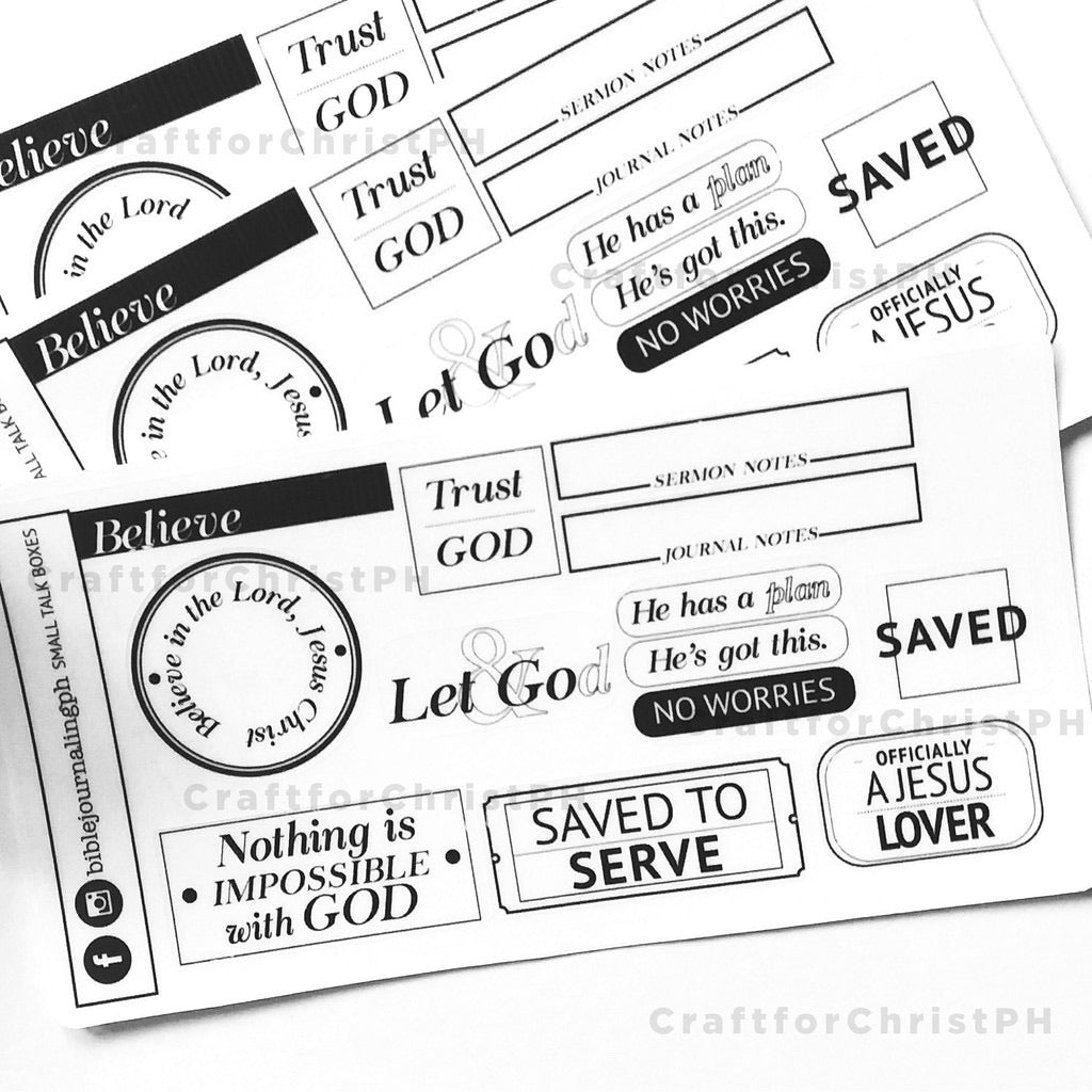 Bible Journaling Sticker - Small Talk