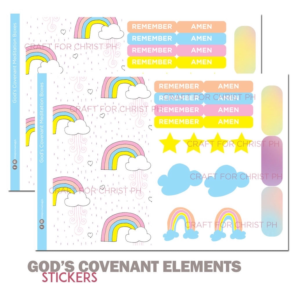 God's Covenant Element Bible Journal Stickers